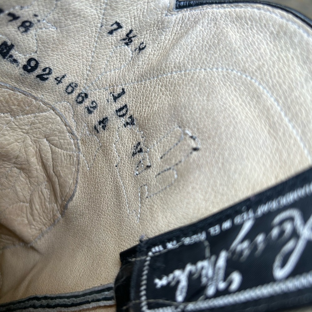 Women’s Size 7.5 B - Larry Mahan Vintage Cowboy Western Boots Horseback Inlays - Picture 6 of 6